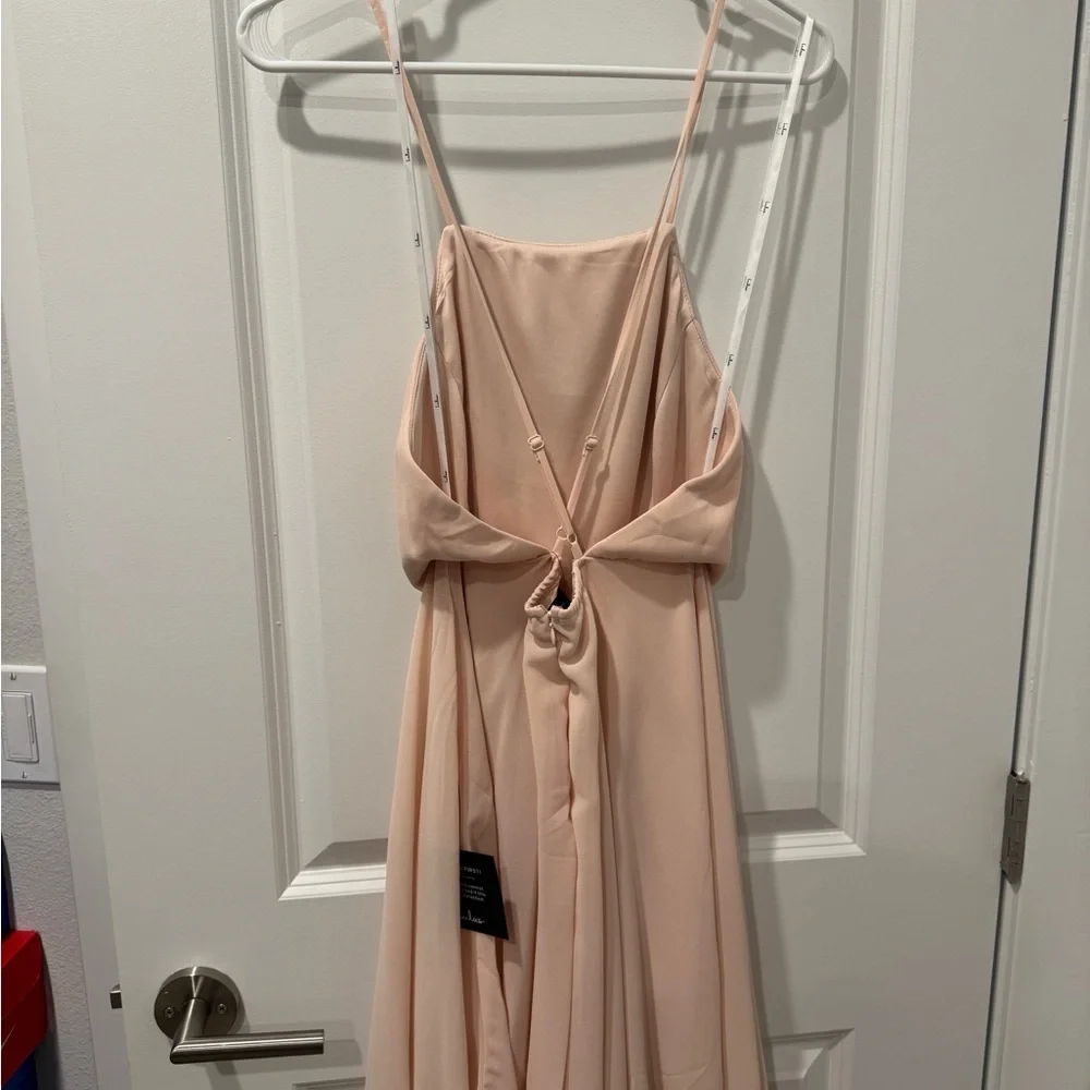 Lulu's Cream Backless Dress - Picture 2 of 5